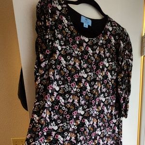 Cece Floral mini dress